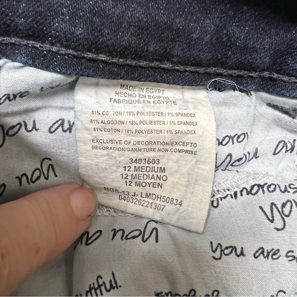 Lee Women’s Straight Leg Blue Jeans Size 12 - Picture 5 of 6